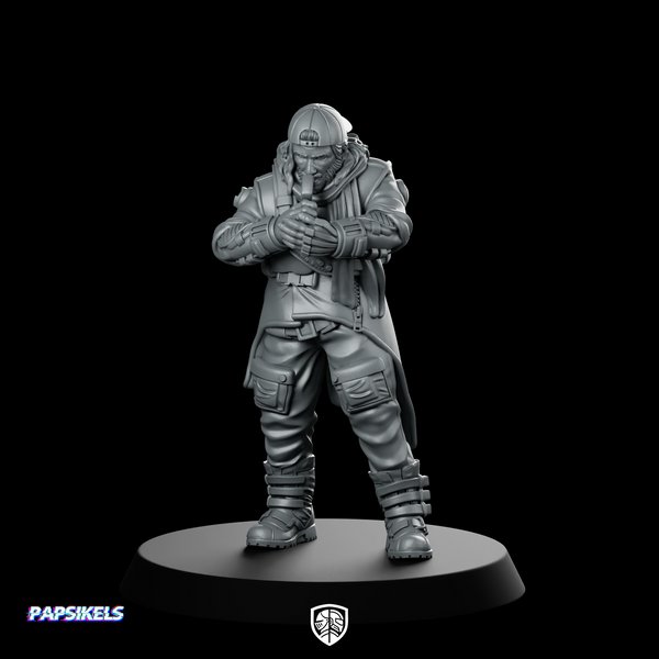 Lito Lapida Cyberpunk Miniature Tomb Raider Hero