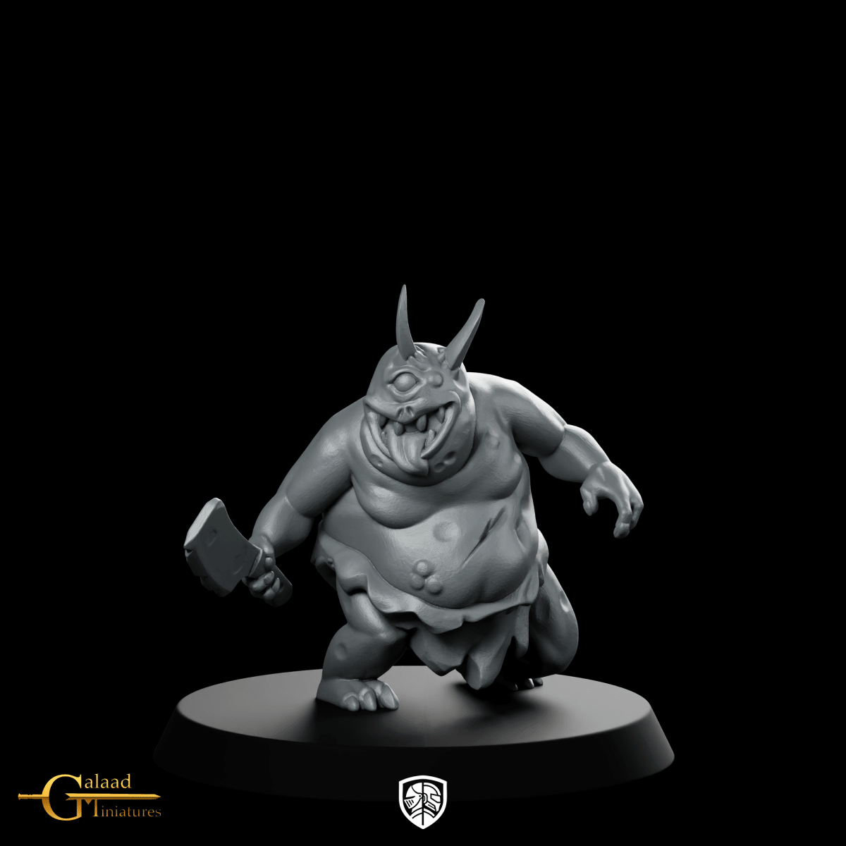 Little Monster 02 Miniature Cyclops Butcher Demon - Galaad - We Print Miniatures