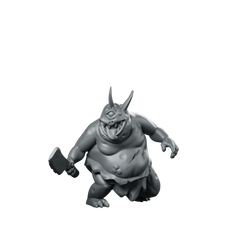 Little Monster 02 Miniature Cyclops Butcher Demon Miniature 360 Spin 01