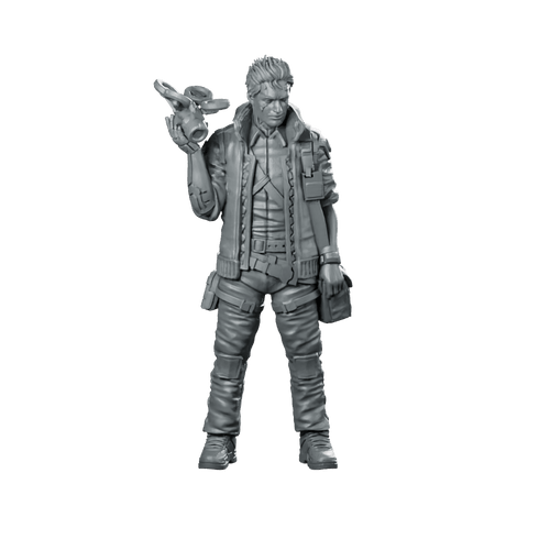 Logan Hack Shot Hayes 02 Cyberpunk Miniature Cameraman - Unit9 - We Print Miniatures