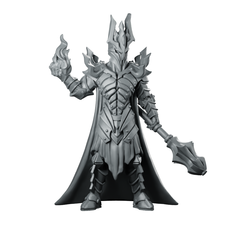 Lord of Shadow LOTR Miniature Dark Sorcerer Warrior Miniature 360 Spin 01