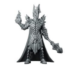 Lord of Shadow LOTR Miniature Dark Sorcerer Warrior Miniature 360 Spin 01
