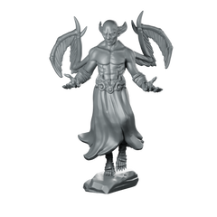 Lord Vampire 02 Miniature Winged Demon Sorcerer Miniature 360 Spin 01