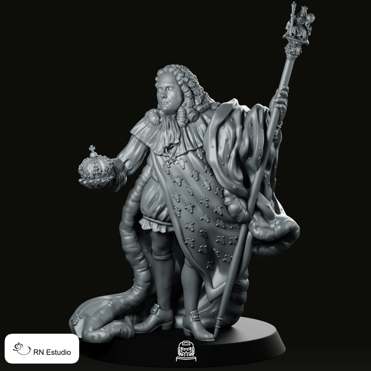 LouisXV Miniature - RN Estudio - We Print Miniatures