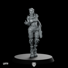Lucym Cyberbabe Cyberpunk Miniature Female Sci-Fi Fighter