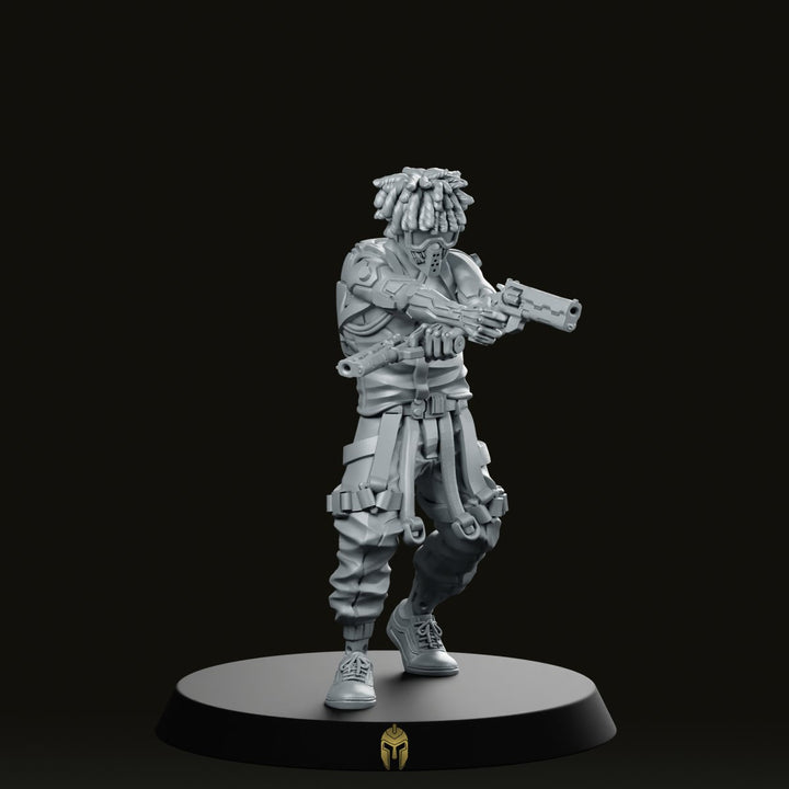 Luis Savanee Cyberpunk Miniature Gunfighter Sci-Fi Operative