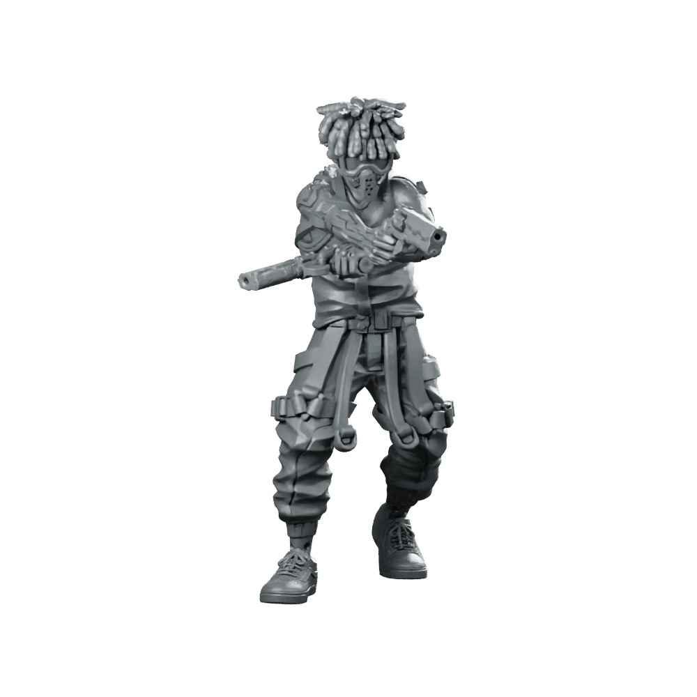 Luissavane Miniature Masked Gunfighter - UNIT9 - We Print Miniatures