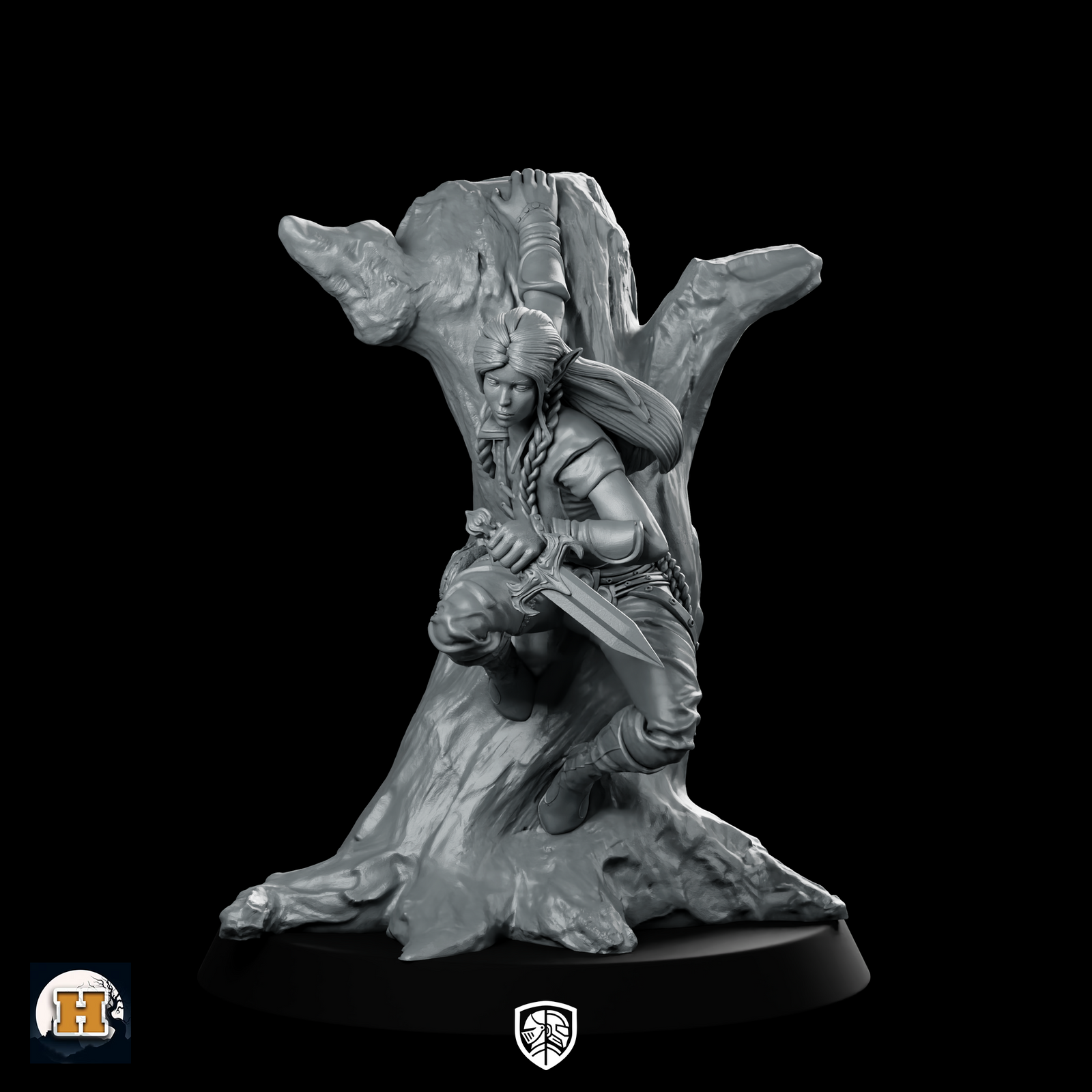 Luna Miniature Stealth Rogue Assassin Elf