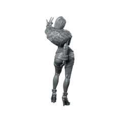 Luna Vega 02 Miniature Cyber Huntress - UNIT9 - We Print Miniatures