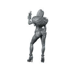 Luna Vega 02 Miniature Cyber Huntress - UNIT9 - We Print Miniatures