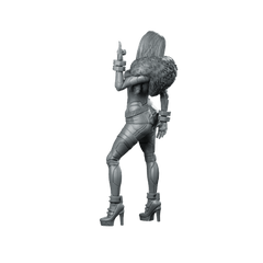Luna Vega 02 Miniature Cyber Huntress - UNIT9 - We Print Miniatures