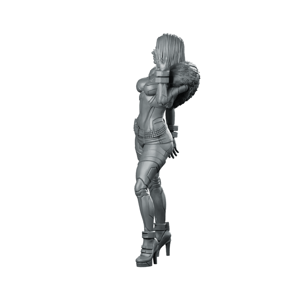 Luna Vega 02 Miniature Cyber Huntress - UNIT9 - We Print Miniatures