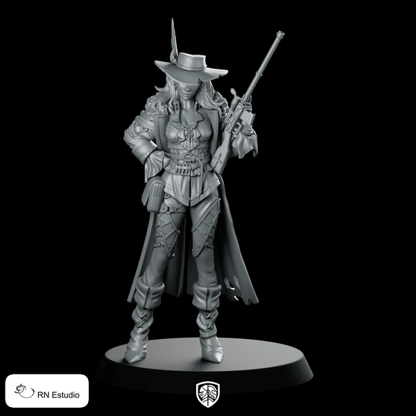 Luna Vortex Cyberpunk 2077 Miniature Glamour Sniper - RN Estudio - We Print Miniatures