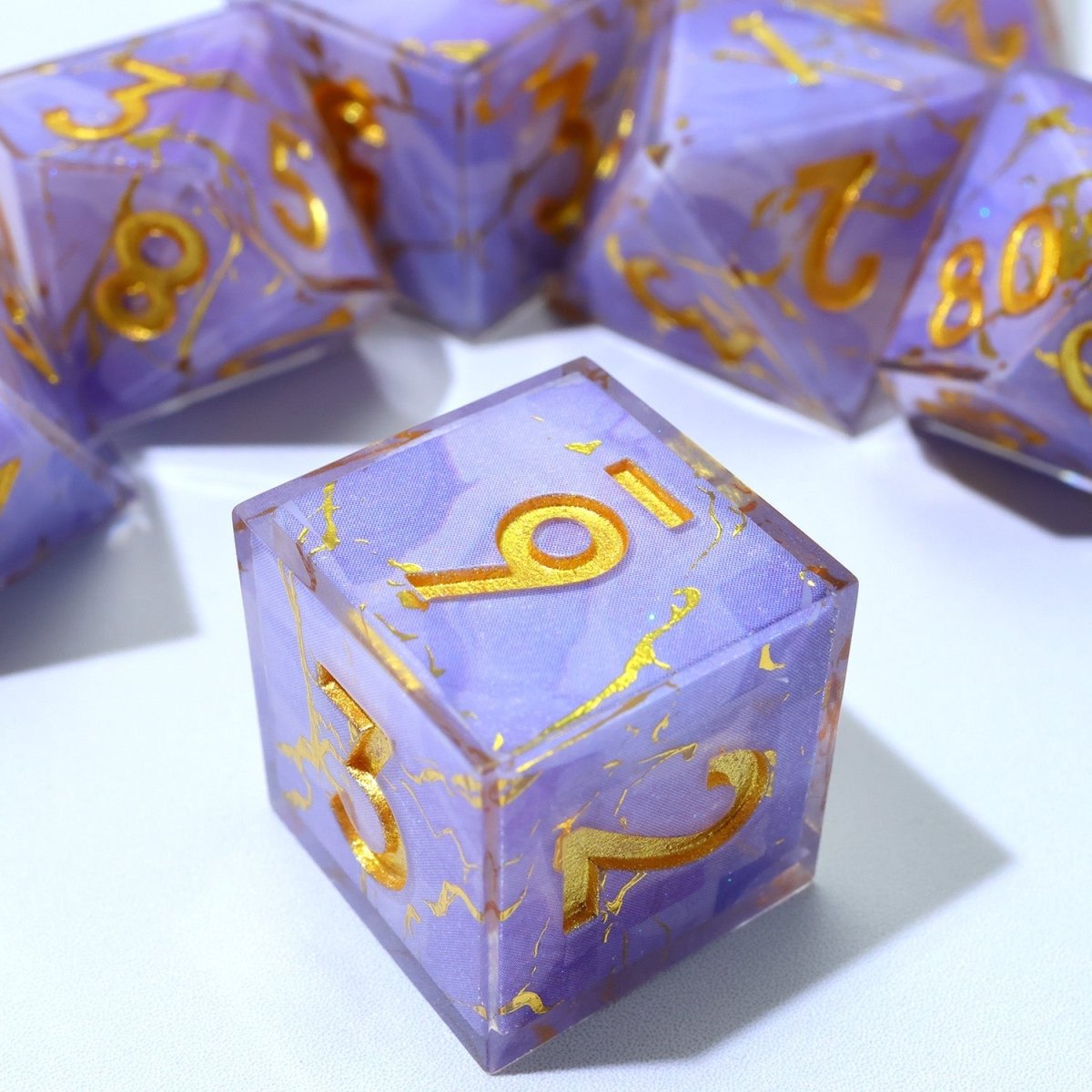 Lunari Whisper | Art Core Dice | 7 Piece Set - Tabletop Dominion - We Print Miniatures