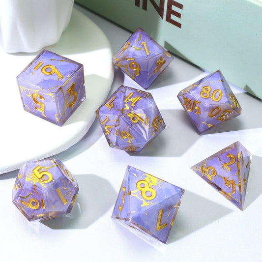 Lunari Whisper | Art Core Dice | 7 Piece Set - Tabletop Dominion - We Print Miniatures