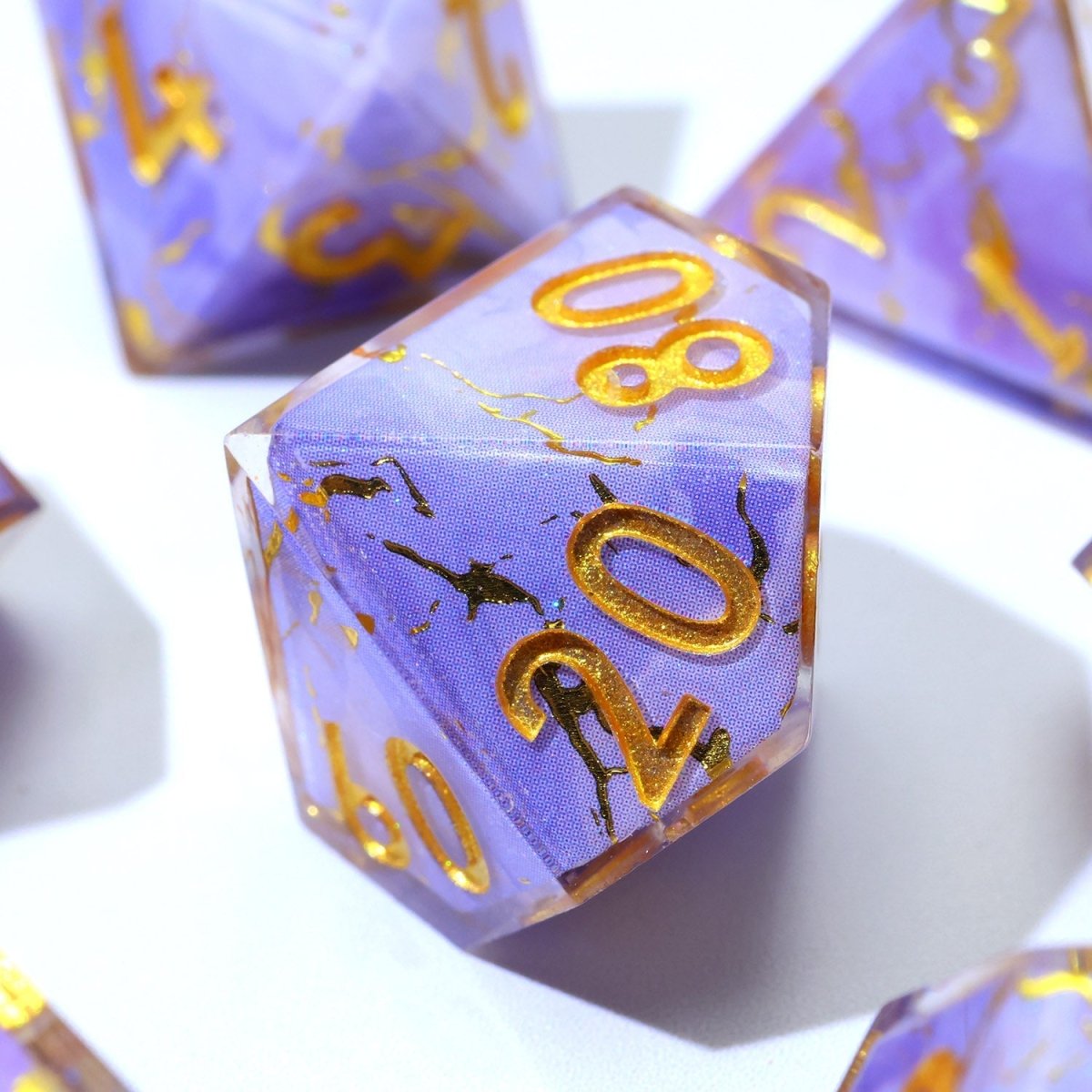 Lunari Whisper | Art Core Dice | 7 Piece Set - Tabletop Dominion - We Print Miniatures