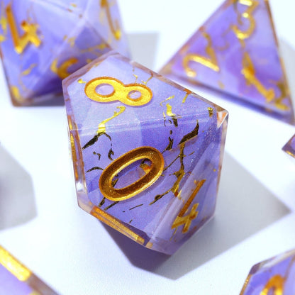 Lunari Whisper | Art Core Dice | 7 Piece Set - Tabletop Dominion - We Print Miniatures