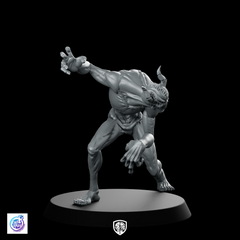 Lurking Demon Miniature Crouching Fiend Clawed Horror