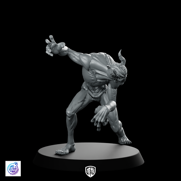 Lurking Demon Miniature Crouching Fiend Clawed Horror