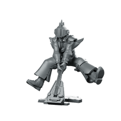 Lute Breaker Bard Miniature Armored Rocker RPG - CastNPlay - We Print Miniatures