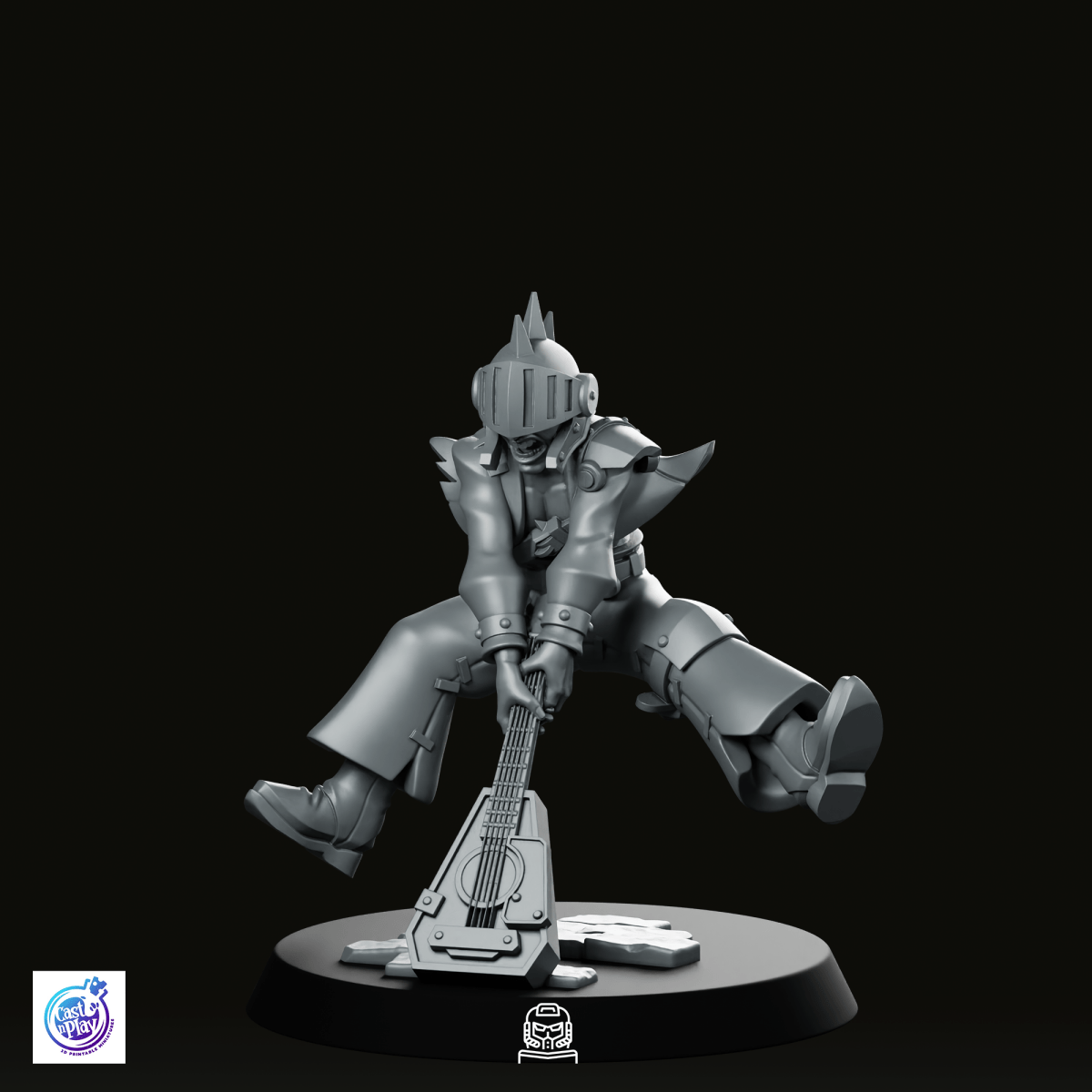 Lute Breaker Bard Miniature - CastNPlay - We Print Miniatures