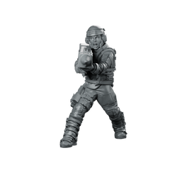 Mack Spaceborne Defender C Shock Trooper Miniature 360 Spin 01