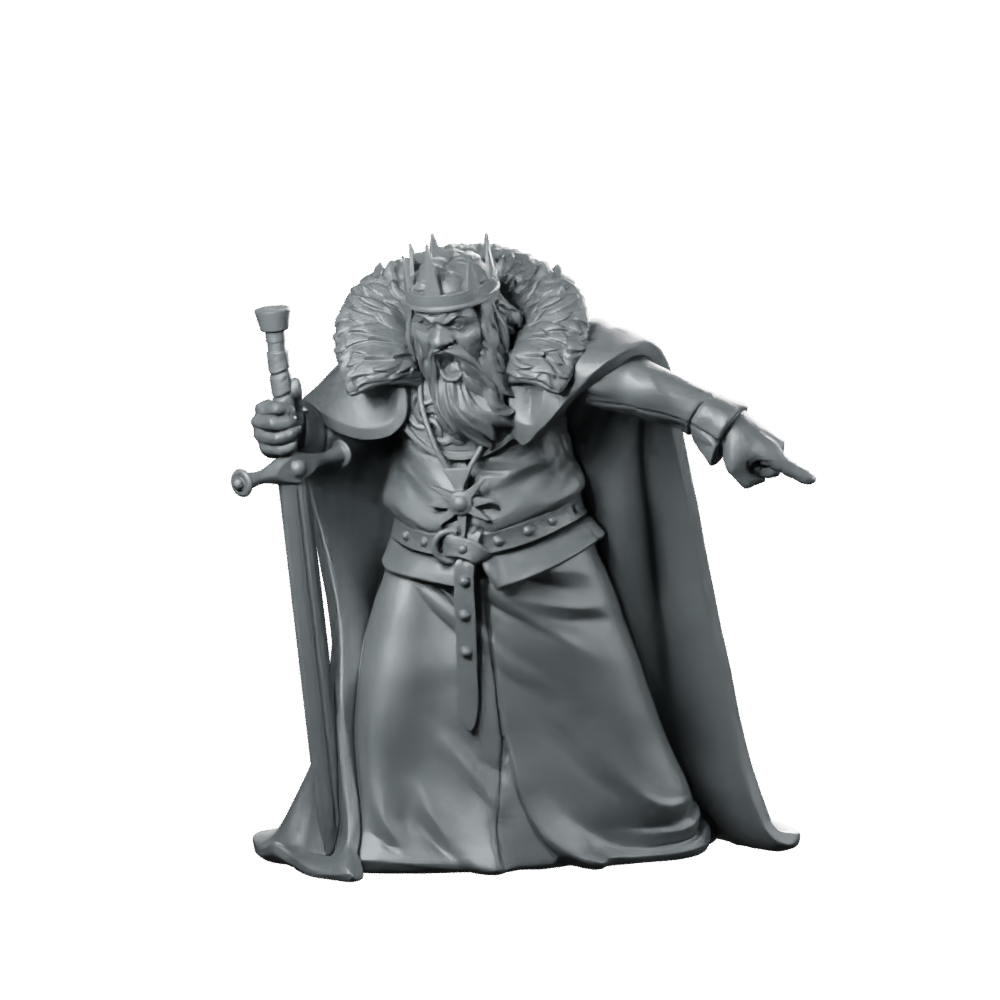 Mad King Miniature Crowned King Miniature 360 Spin 01