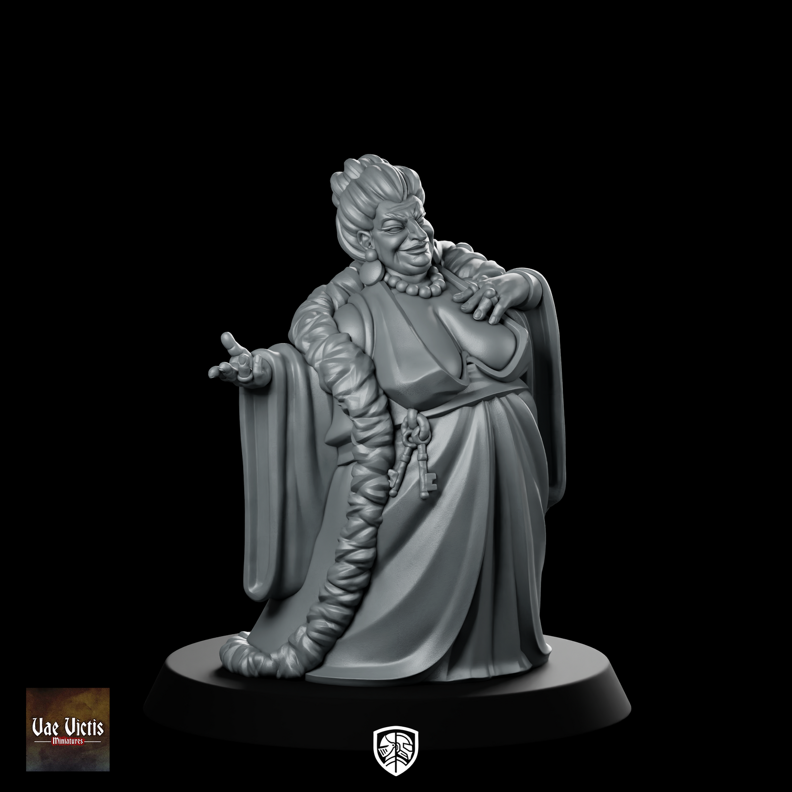 Madame Ursule Fantasy Miniature Theatrical Diva NPC Resin