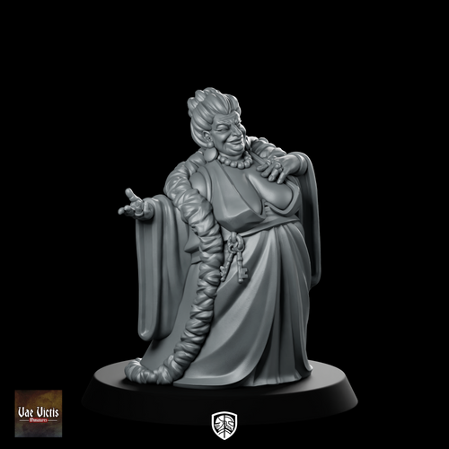 Madame Ursule Fantasy Miniature Theatrical Diva NPC Resin