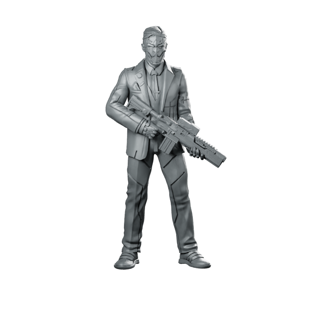 Maddox01 Miniature Masked Gunman Miniature 360 Spin 01