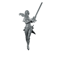 Maelle Product Render Miniature Duelist Swordfighter - RN Estudio - We Print Miniatures