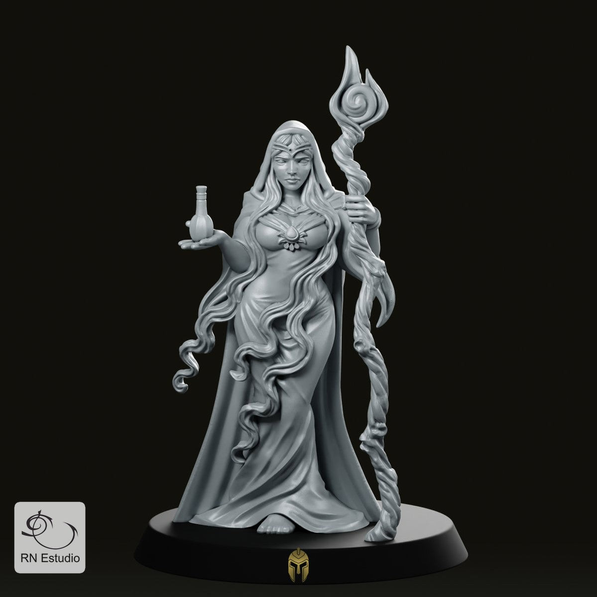 Mage Miriel Sorceress Miniature - RN Estudio - We Print Miniatures