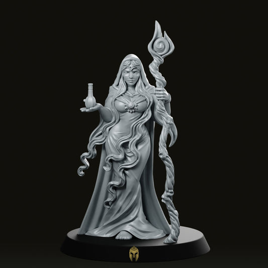 Mage Miriel Sorceress Miniature - RN Estudio - We Print Miniatures