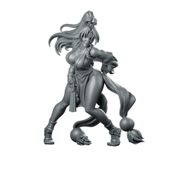 Mai Shiranui Miniature Female Ninja Fighter Hero - RN Estudio - We Print Miniatures