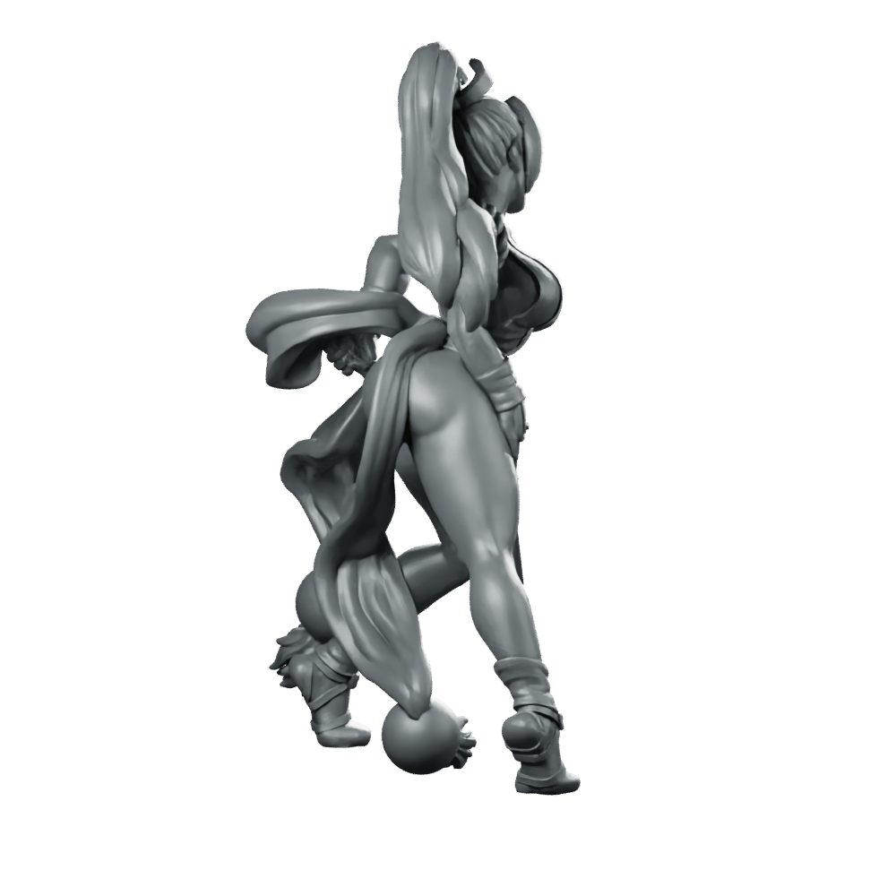 Mai Shiranui Miniature Female Ninja Fighter Hero - RN Estudio - We Print Miniatures