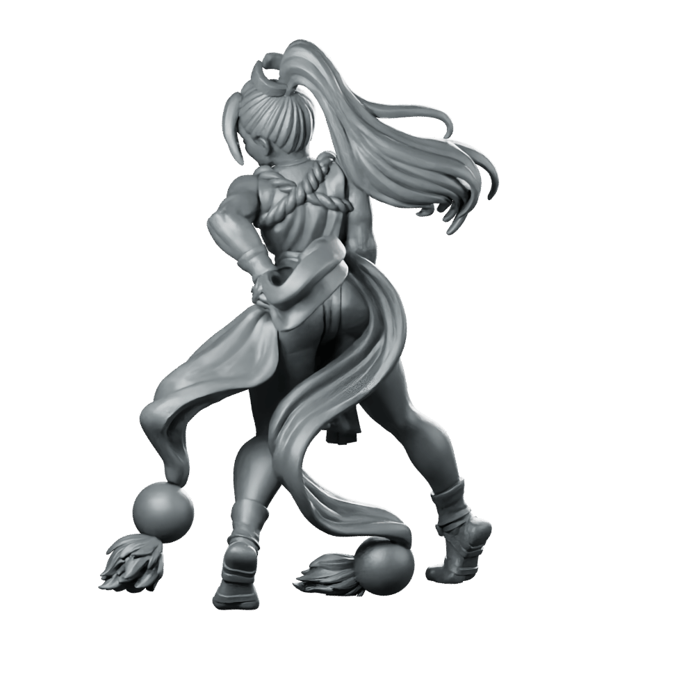 Mai Shiranui Miniature Female Ninja Fighter Hero - RN Estudio - We Print Miniatures