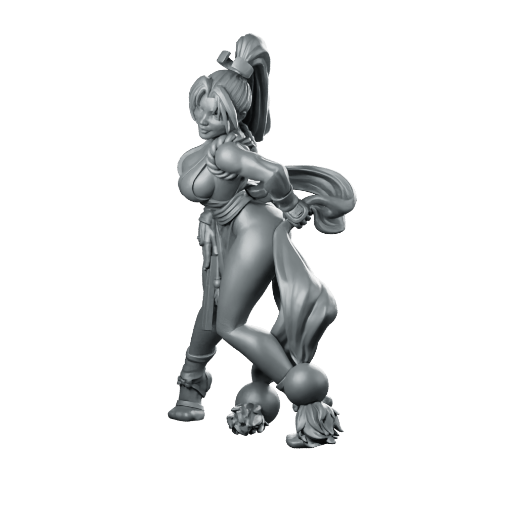 Mai Shiranui Miniature Female Ninja Fighter Hero - RN Estudio - We Print Miniatures
