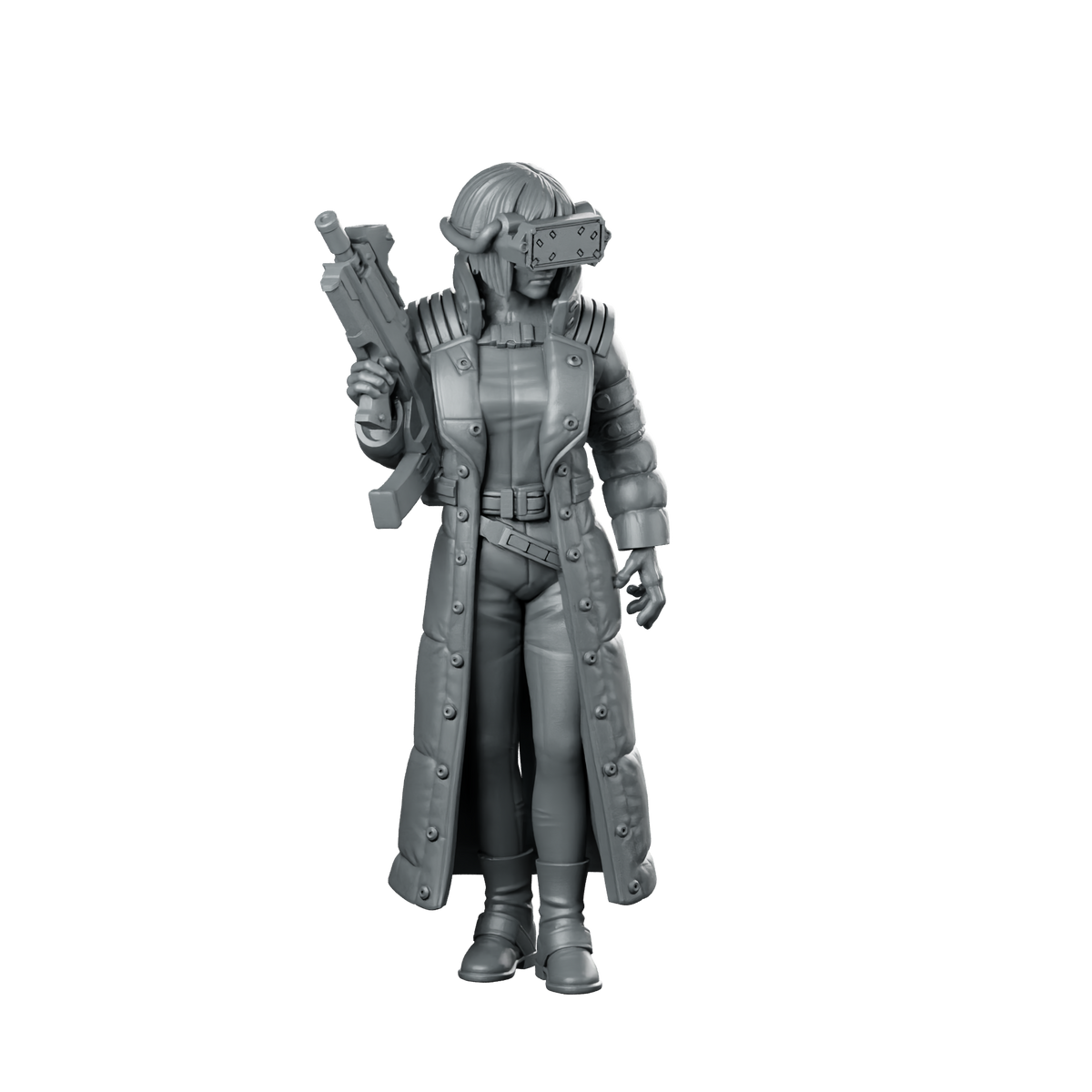 Major Kurogane V1 Miniature Female Operative Tactical Miniature 360 Spin 01