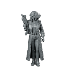 Major Kurogane V1 Miniature Female Operative Tactical Miniature 360 Spin 01