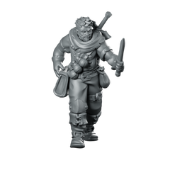 Male Bandit 01 Miniature Adventurer Rogue Miniature 360 Spin 01