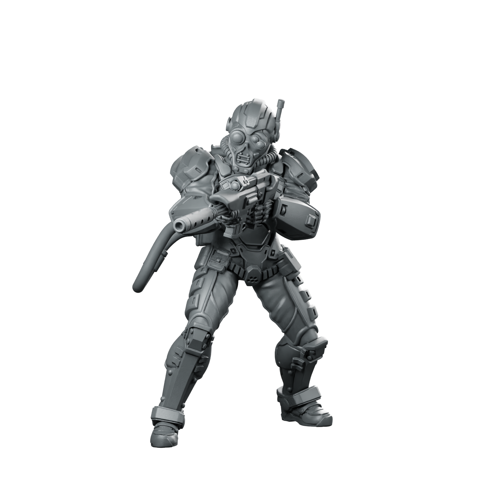 Male Human Covert Operative Agent 3 Cyborg Miniature 360 Spin 01