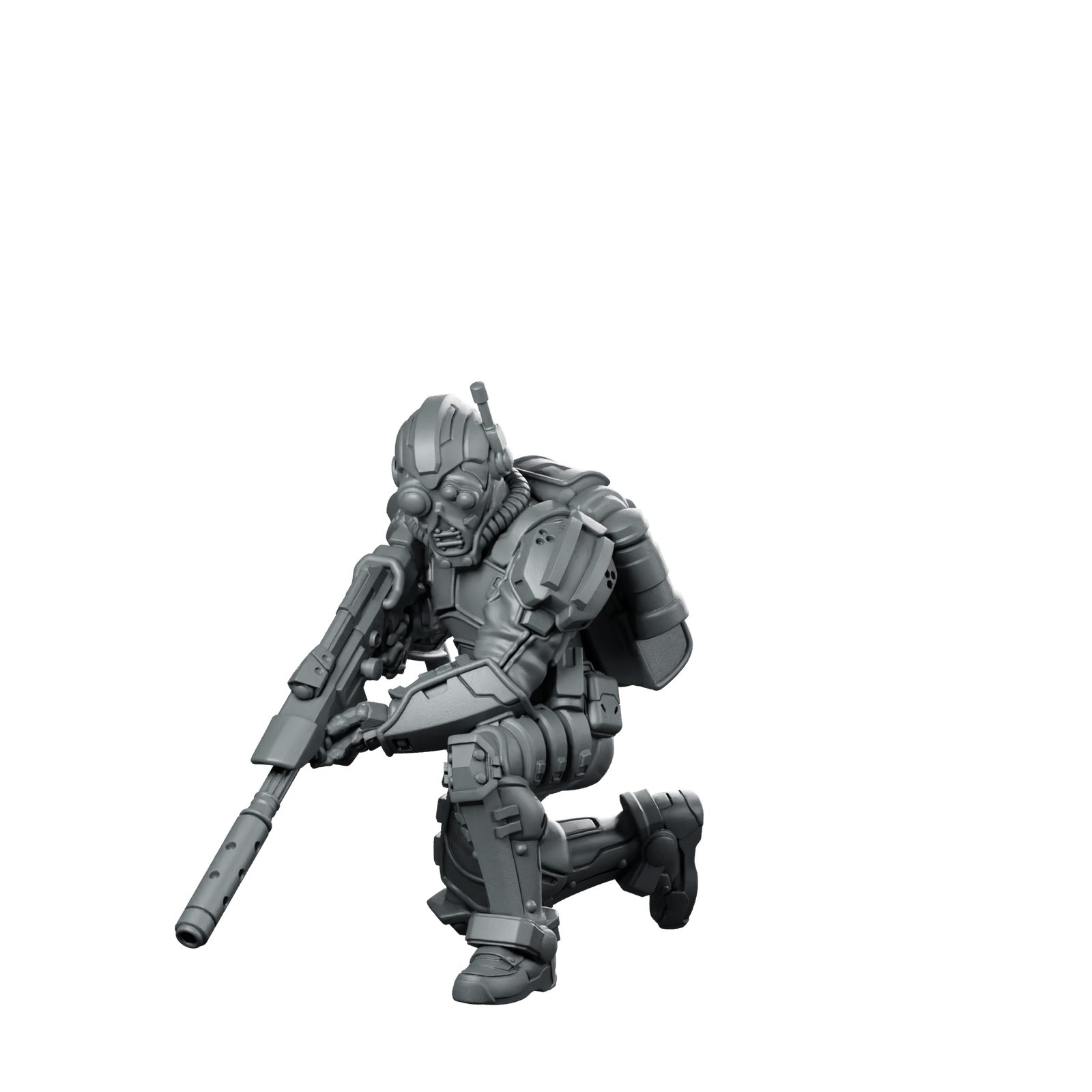 Male Human Covert Operative Agent 5 Cybernetic Miniature 360 Spin 01