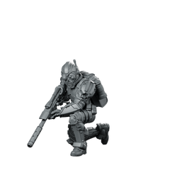 Male Human Covert Operative Agent 5 Cybernetic Miniature 360 Spin 01
