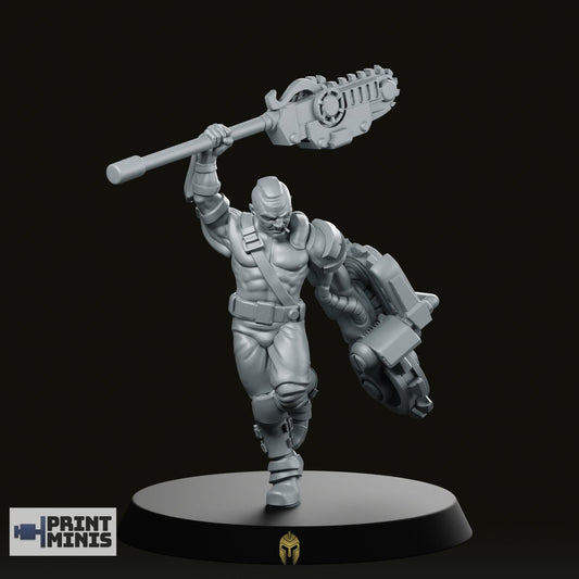 Male Pit Fighter Miniature -PrintMinis - We Print Miniatures