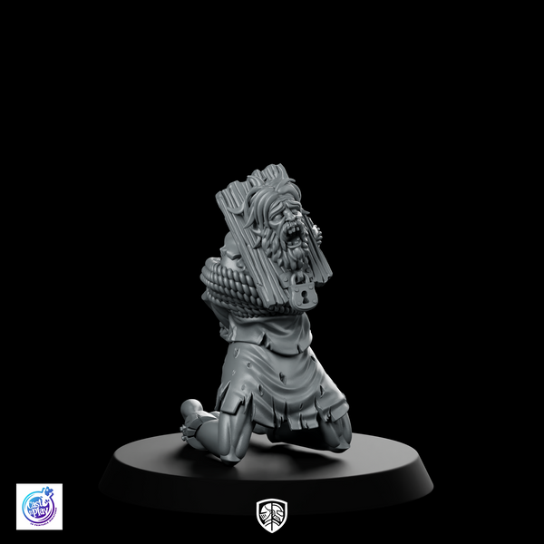 Male Prisoner 1 Fantasy Miniatures miniature Screaming Door-Padlocked