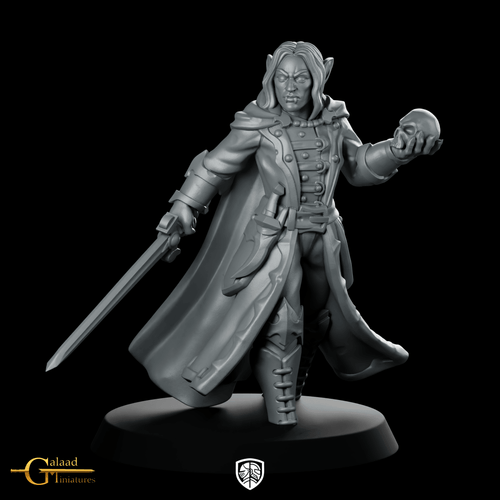 Male Vampire 01 Miniature Vampire Duellist - Galaad - We Print Miniatures