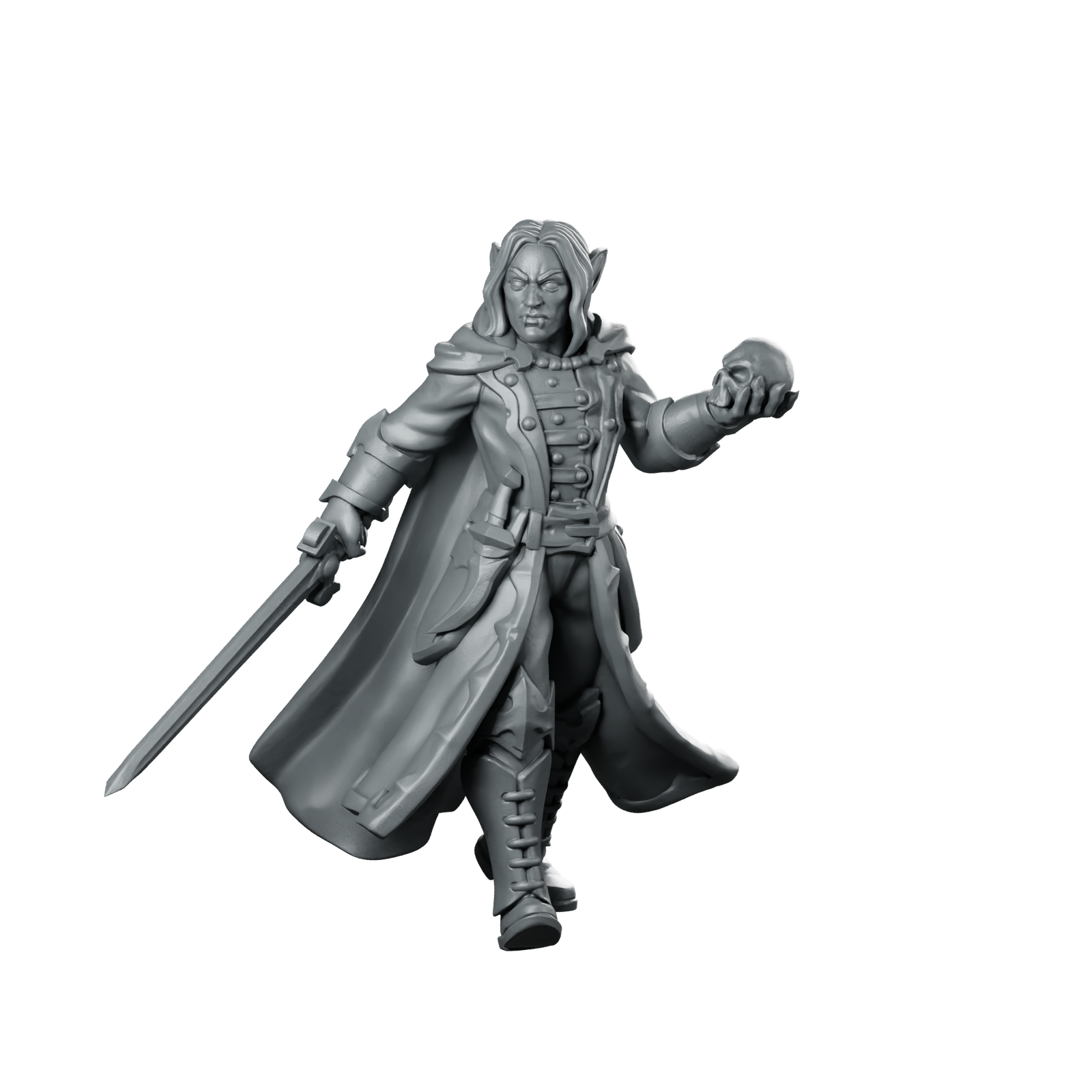 Male Vampire 01 Miniature Vampire Duellist Miniature 360 Spin 01