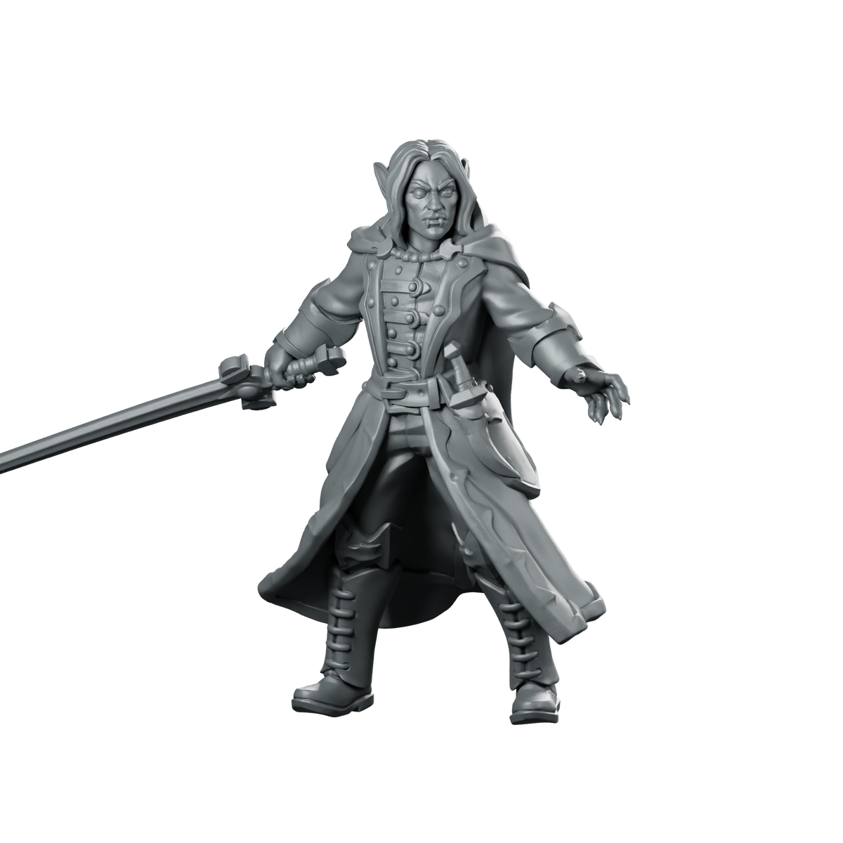 Male Vampire 01 Miniature Vampire Duellist Miniature 360 Spin 01