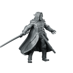 Male Vampire 01 Miniature Vampire Duellist Miniature 360 Spin 02