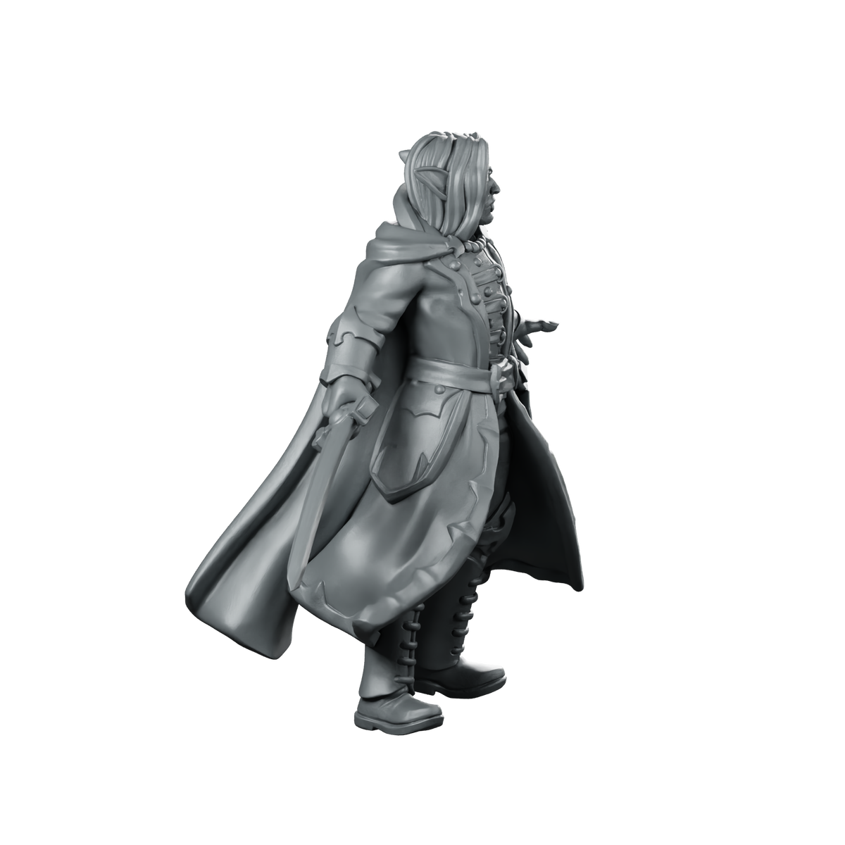 Male Vampire 01 Miniature Vampire Duellist Miniature 360 Spin 03